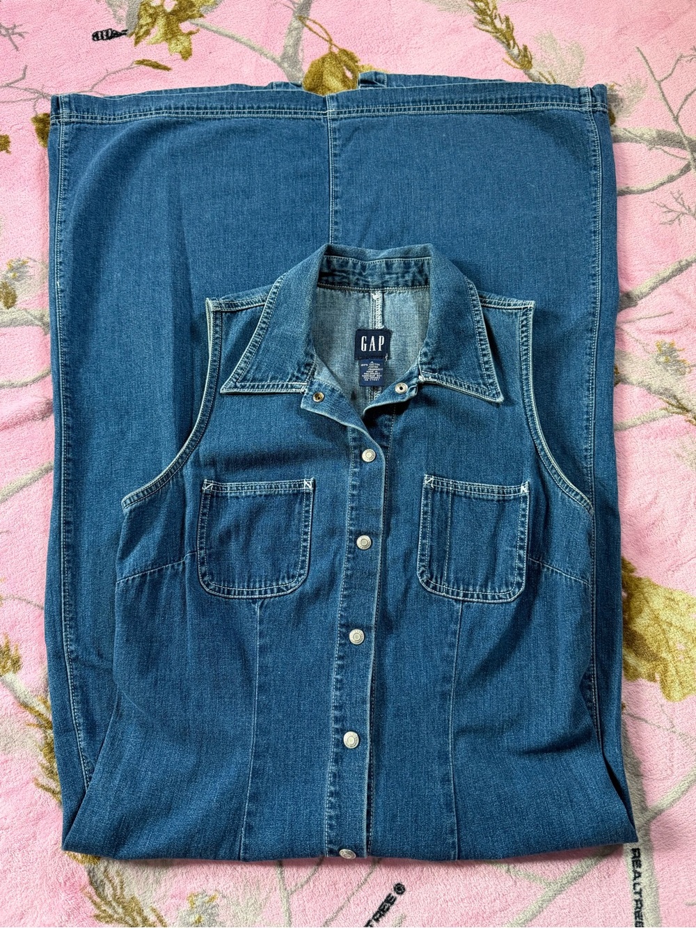 Vintage Gap Denim Maxi Dress
